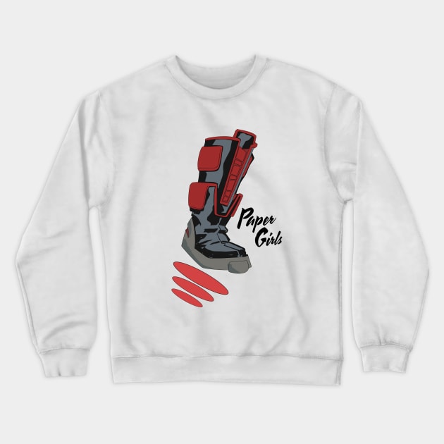 Paper Girls - KJ Brandman's Boot Crewneck Sweatshirt by haughtdamn